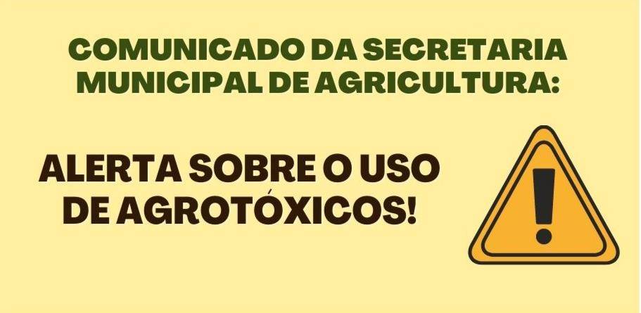 Secretaria Municipal de Agricultura busca a coscientização dos agricultores locais