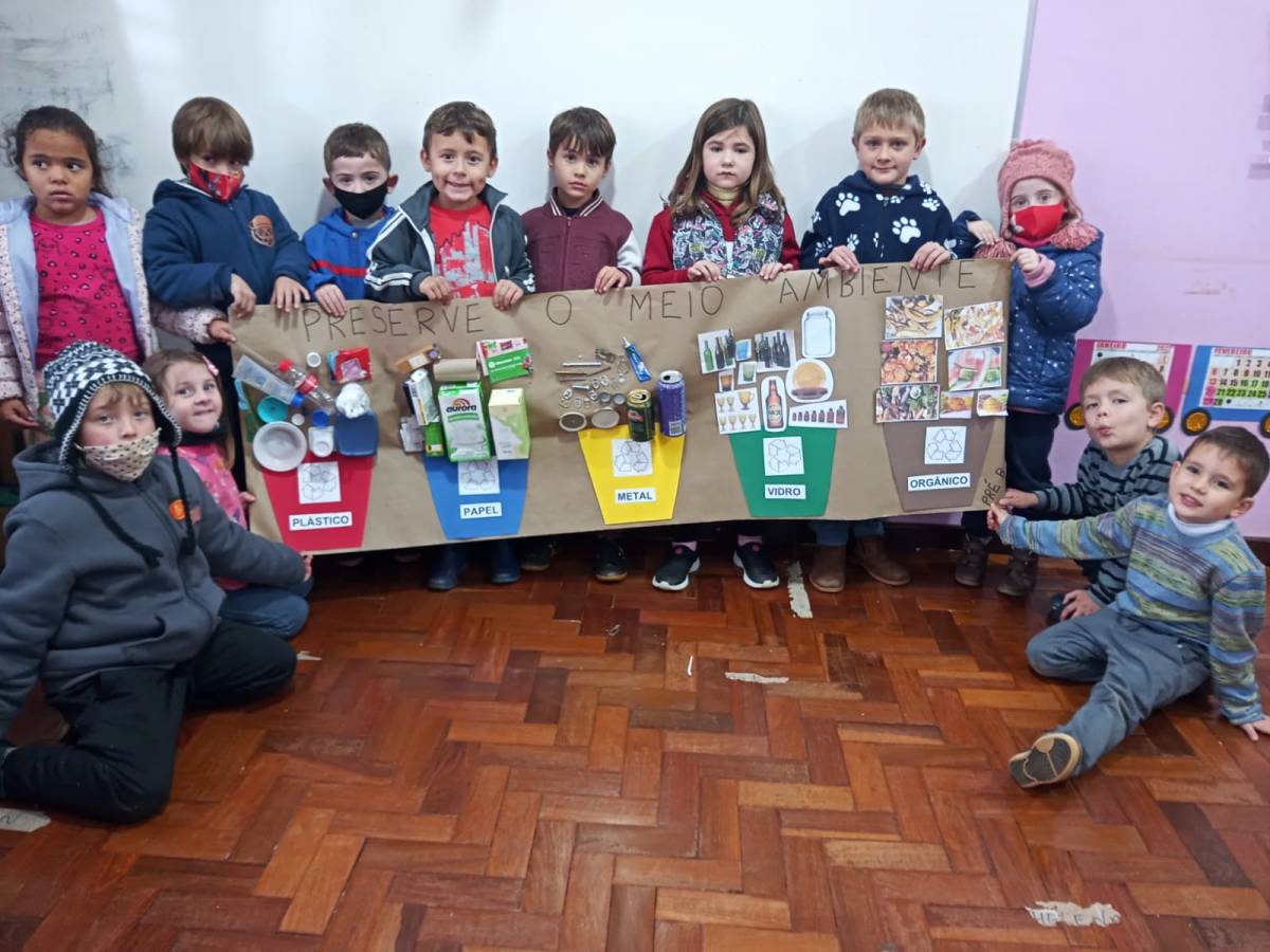 Crianças do Pré-B da EMEF São Francisco de Borja realizam atividades na semana do meio ambiente