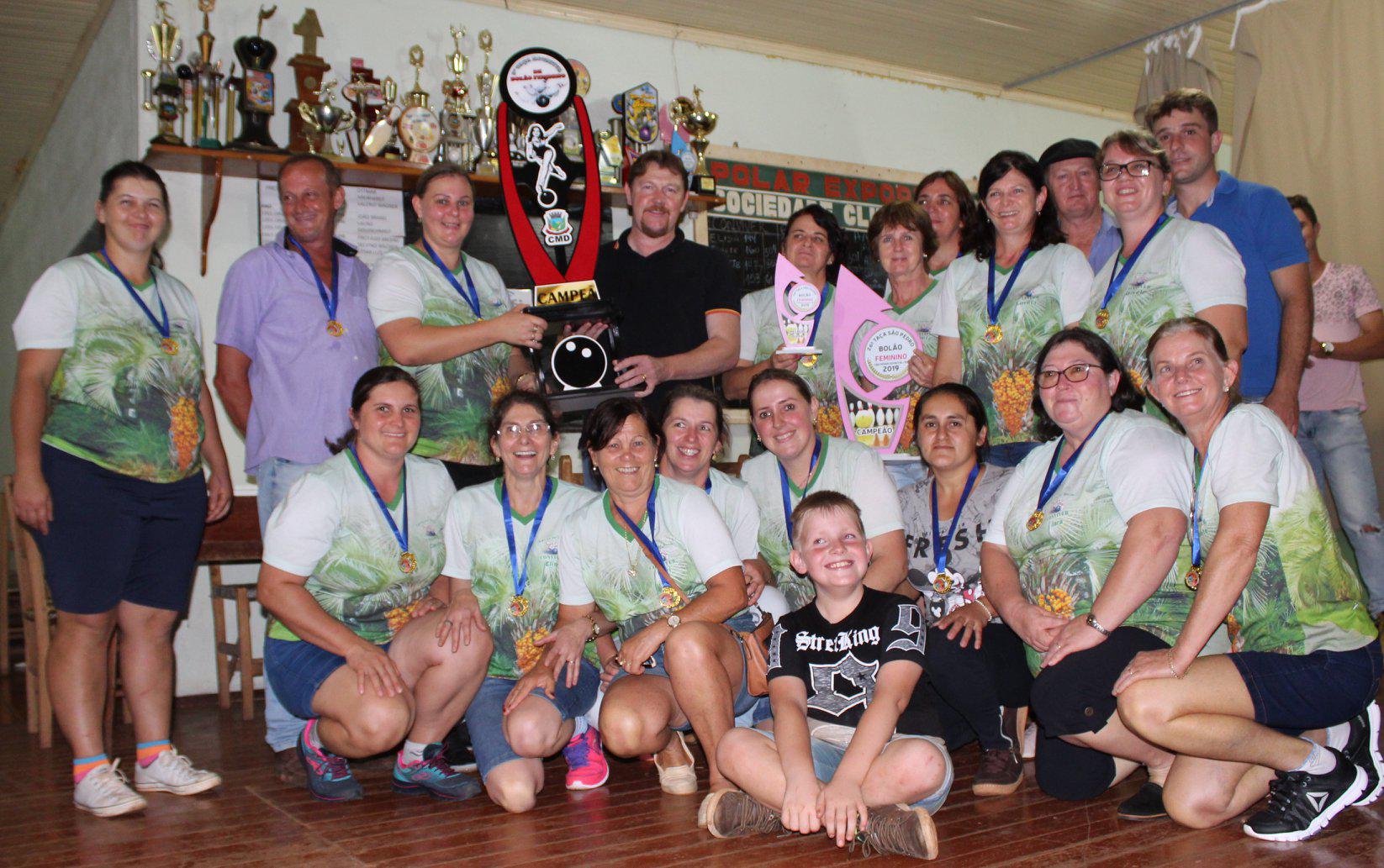 Campeões da Taça São Pedro de Bolão Feminino