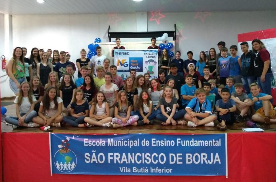 Educação fiscal na Escola Municipal São Francisco de Borja
