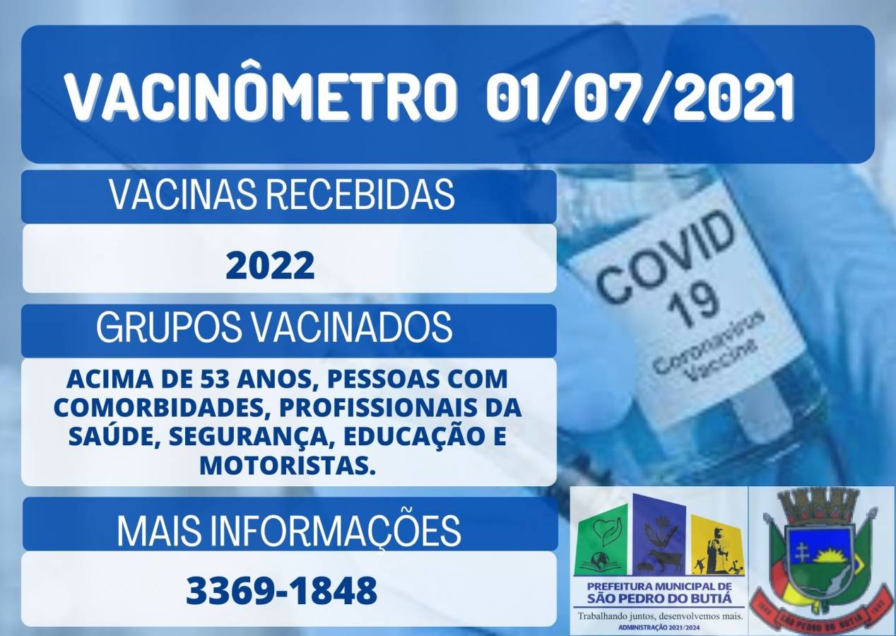 Município recebe mais doses de vacinas contra COVID-19
