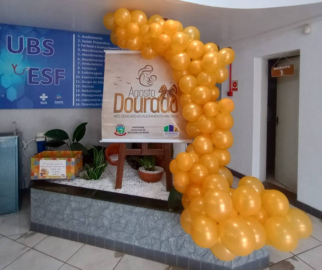 Agosto dourado, mês do aleitamento materno.