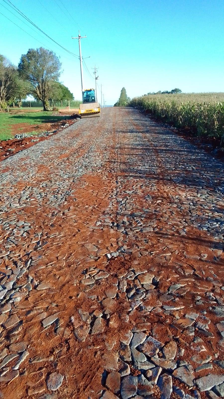 Concluída mais uma etapa de pavimentação na Comunidade de Linha Bonita Norte