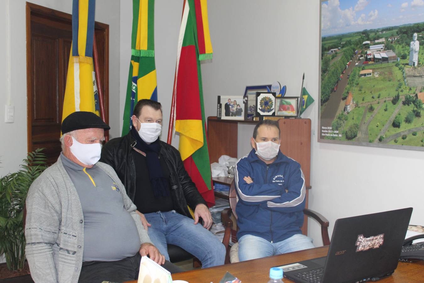 Videoconferência, Prefeitura e Eletrosul