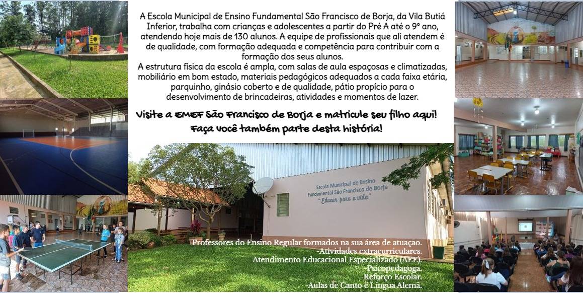 Abertas Matrículas e Rematrículas na Escola São Francisco de Borja