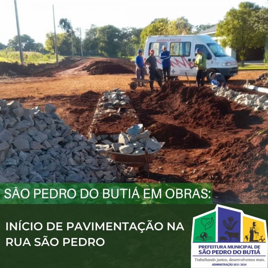 Secretaria de Obras inicia pavimentação de novo trecho
