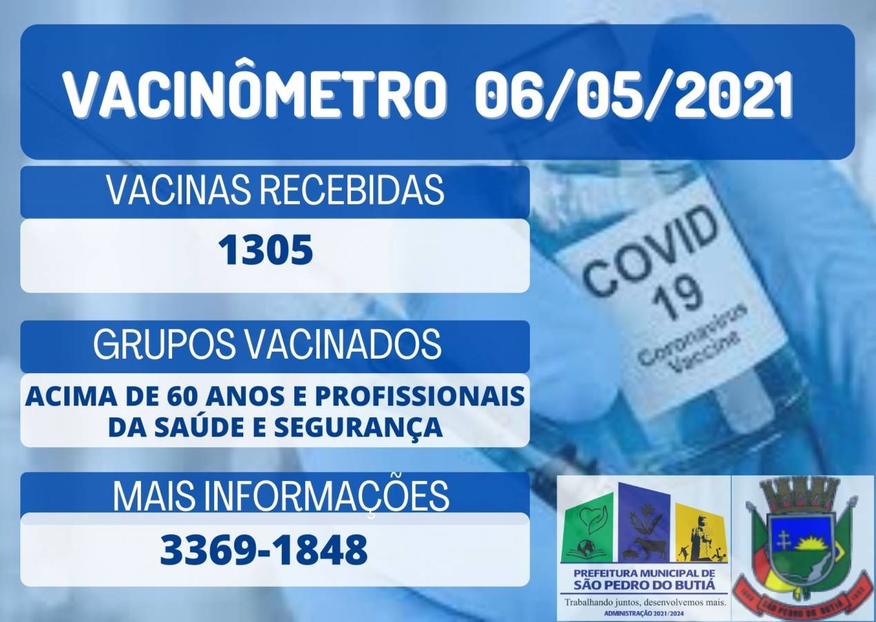Munícipes com mais de 60 anos são vacinados contra a COVID-19