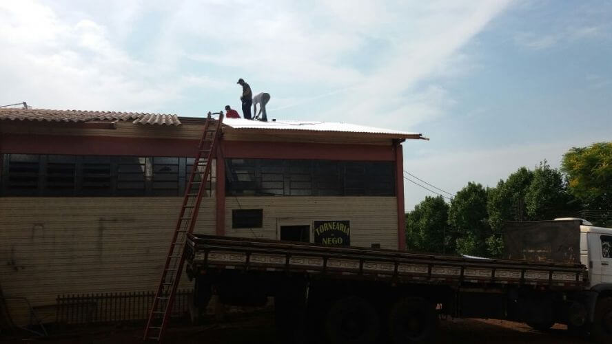 Reforma do telhado de Prédio da Incubadora