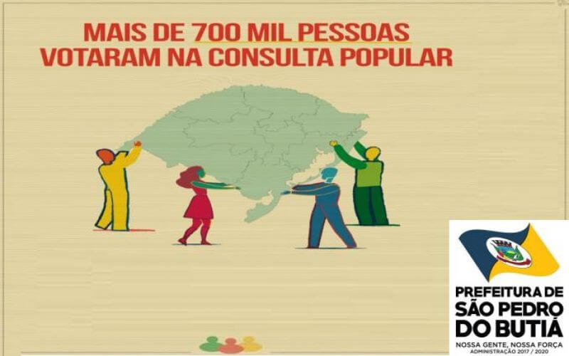 São Pedro do Butiá está classificada nas 3 Propostas da Consulta Popular
