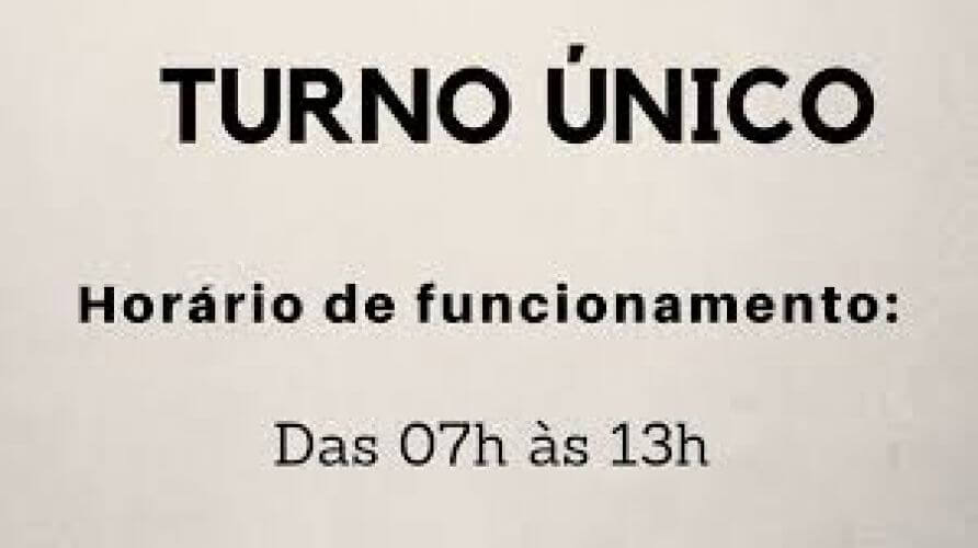 Turno Único no Posto de Saúde e CRAS