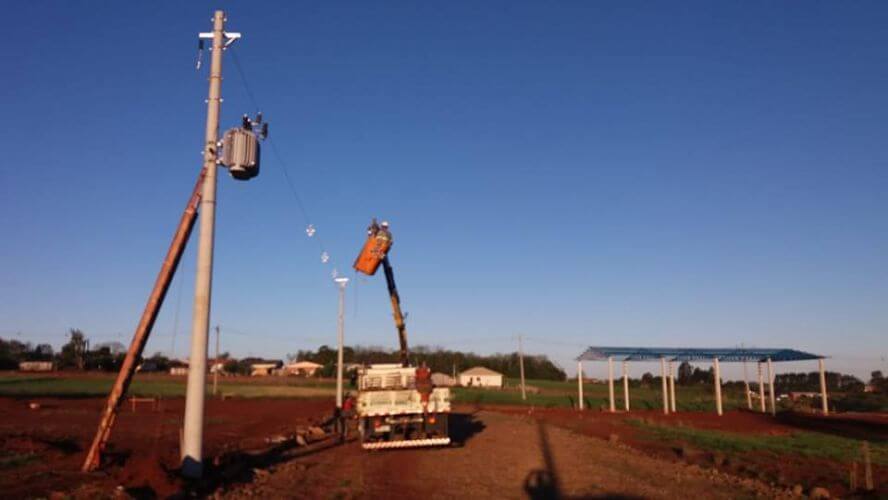 Município investe na Instalação da rede elétrica no Polo Industrial