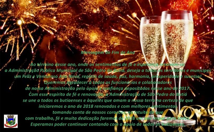 Mensagem de Fim de Ano