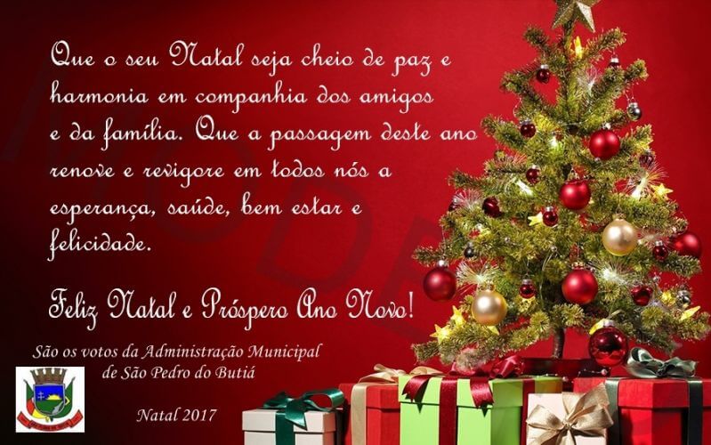 Feliz Natal e Venturoso Ano de 2018