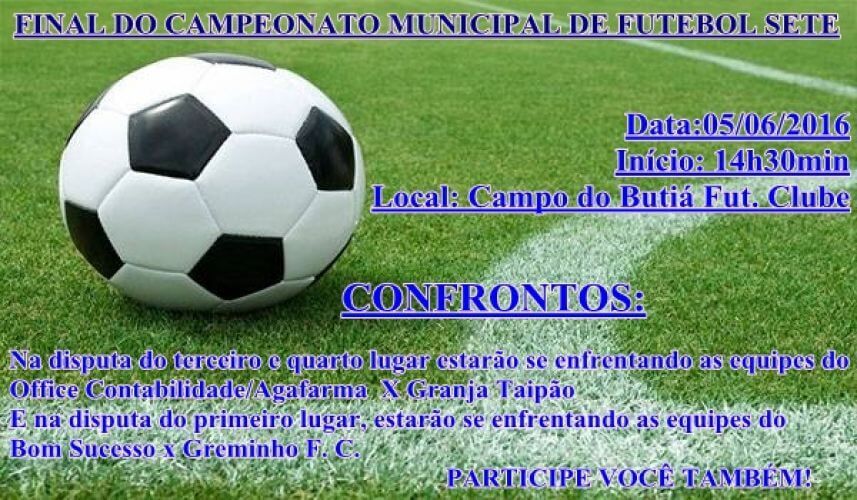 Final do Campeonato Municipal de Futebol Sete
